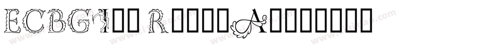 ECBGill Regular字体转换